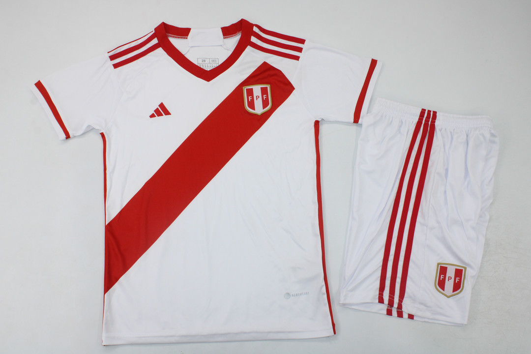 Kids-Peru 23/24 Home Soccer Jersey